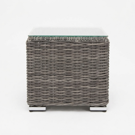 Amani Side Table - Grey — front view