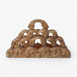 Mango Wood Napkin Holder Natural — front view