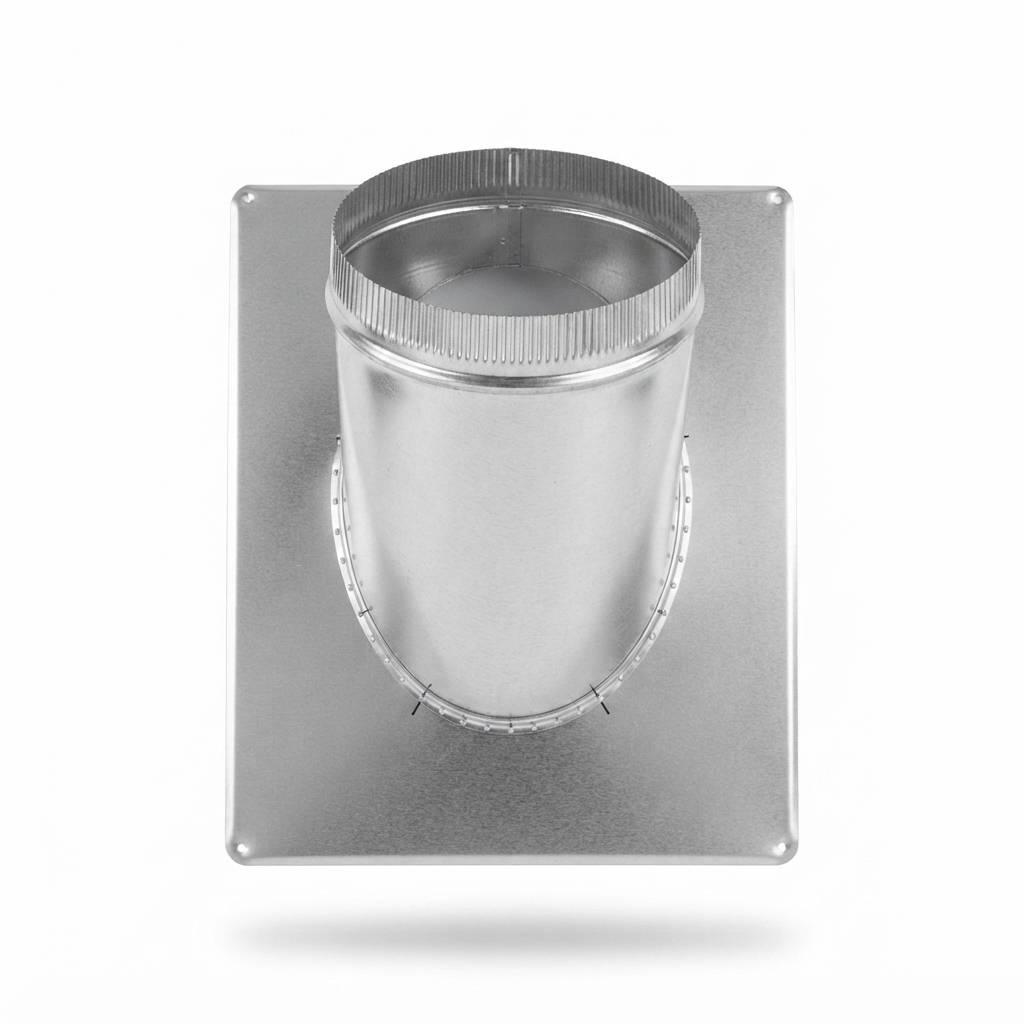 Exterior Wall Plate with Spigot — front view