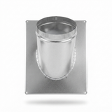 Exterior Wall Plate with Spigot — front view