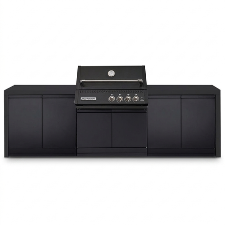 Crossray Xplor Bas BBQ Outdoor Kitchen GD4KB-01 - Black — front view