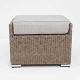 Amani Footstool - Driftwood Stone — front view