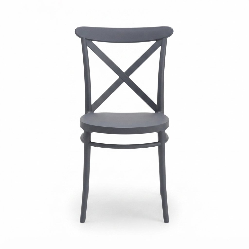 Cross-Back Chair — front view