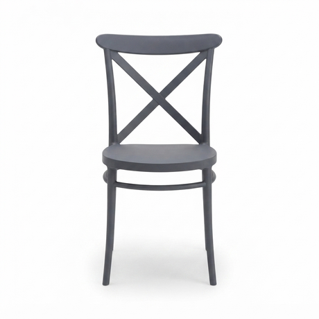 Cross-Back Chair — front view
