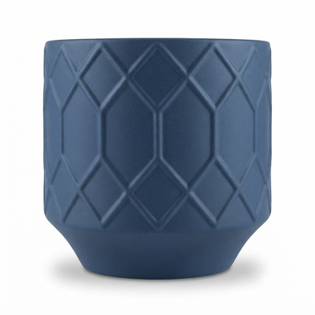 Izel Planter 15.5 x 15 Navy — front view