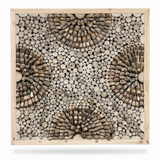 Teak Wall Art Square - Tanaman — front view