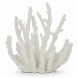 Finger Coral Resin Sculpture White — front view