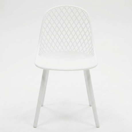 Persia Dining Chair - White — front view