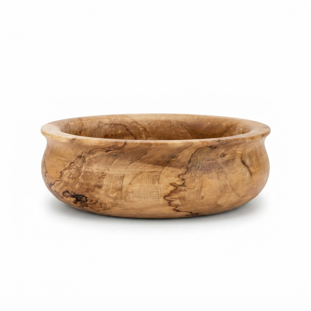 Teak Bowl — front view