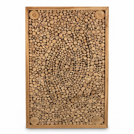 Teak Wall Art - Stellar — front view