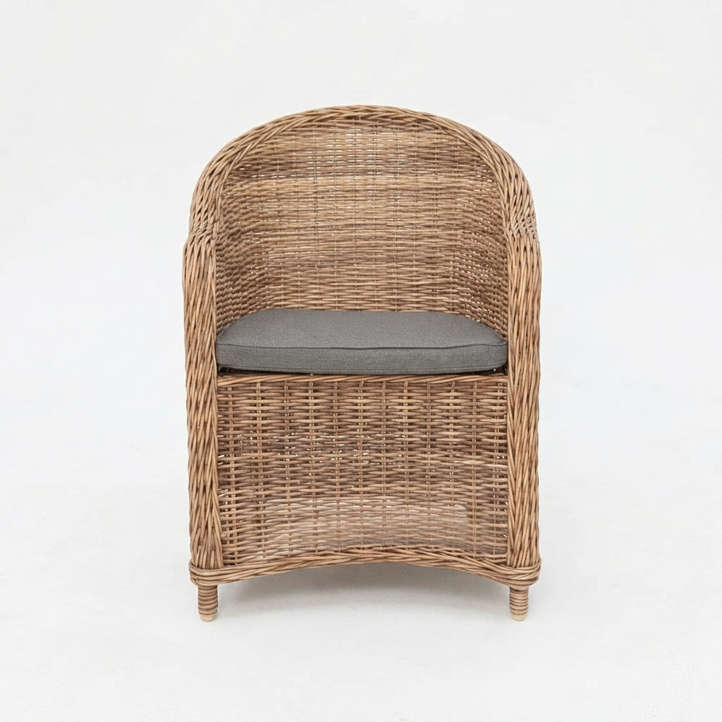 Portland Dining Chair - Natural — front view