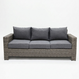 Banksia 3 Seat Sofa - Grey Storm — front view