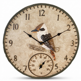 Kookaburra Outdoor Clock — front view