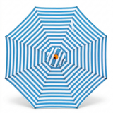 Replacement Canopy for 3m Aluminium Umbrella - Blue and White Stripe — front view