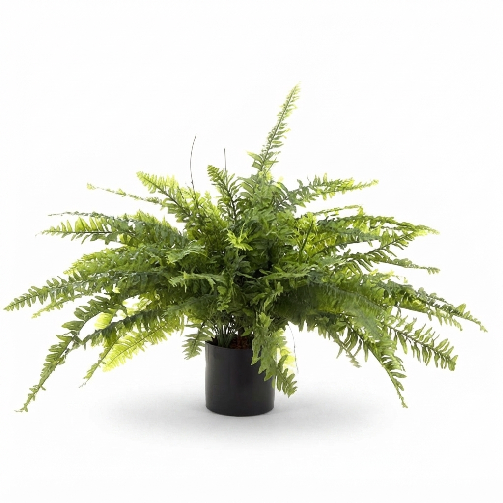 Boston Fern - Artificial Plant (80cm) — front view