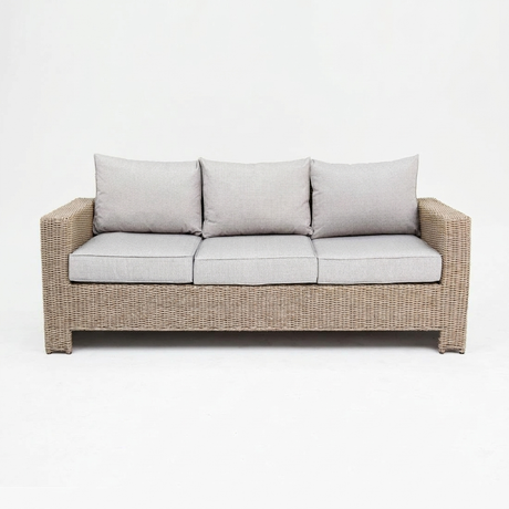 Banksia 3 Seat Sofa - Driftwood Stone — front view