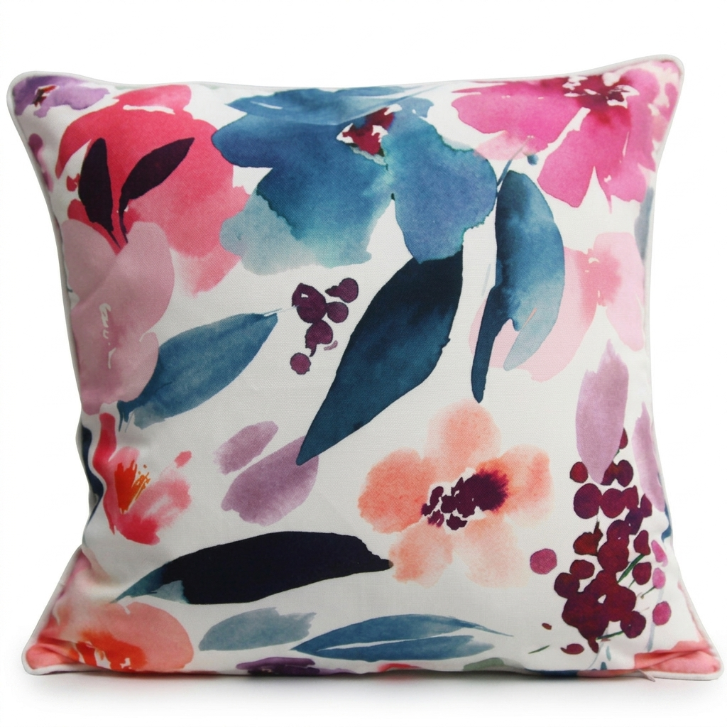Watercolour Outdoor Cushion 45x45cm — front view