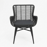 Astrid Dining Chair - Black — front view