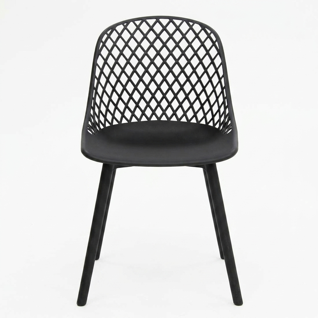 Persia Dining Chair - Black — front view