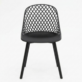Persia Dining Chair - Black — front view