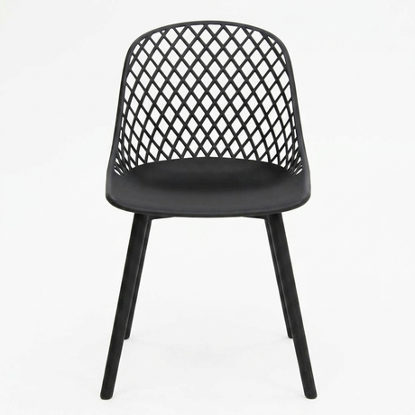 Persia Dining Chair - Black — front view