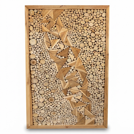 Teak Wall Art - Milkyway — front view