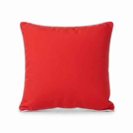 Pantone Red 45x45 Outdoor Cushion — front view