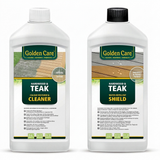 Golden Care Teak Cleaner and Teak Shield Pack — front view