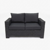 Banksia 2 Seat Sofa - Black Charcoal — front view