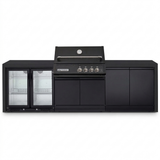 Crossray Xplor Bas BBQ Outdoor Kitchen GD4KB-05 - Black — front view