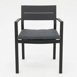 Dallas Dining Chair - Black — front view