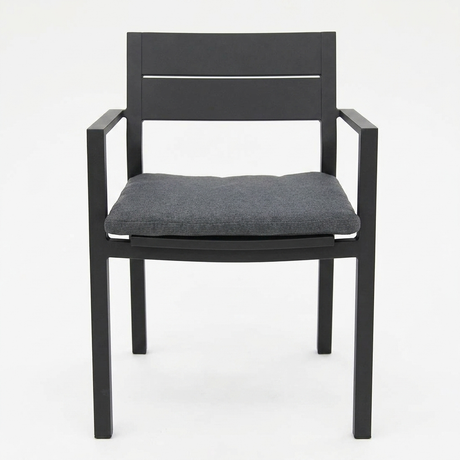 Dallas Dining Chair - Black — front view