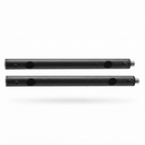 2pc Extension Mount Poles 300mm - Black — front view