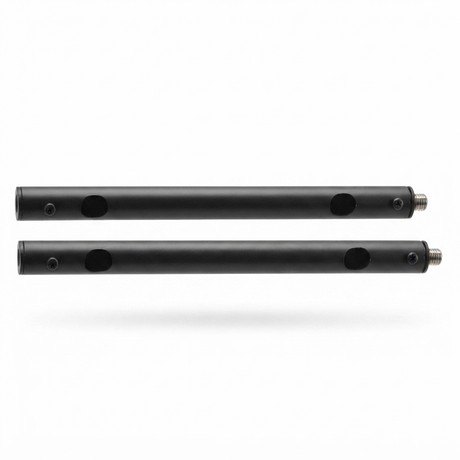 2pc Extension Mount Poles 300mm - Black — front view