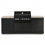 Crossray Xplor Mini Gas BBQ Kitchen GD4XKBLK-2 - Black — front view