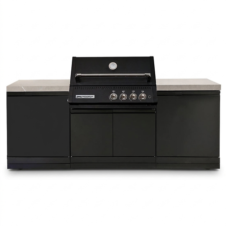 Crossray Xplor Mini Gas BBQ Kitchen GD4XKBLK-2 - Black — front view