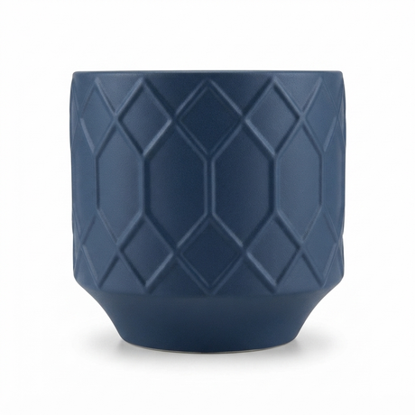 Izel Planter 19x18 Navy — front view