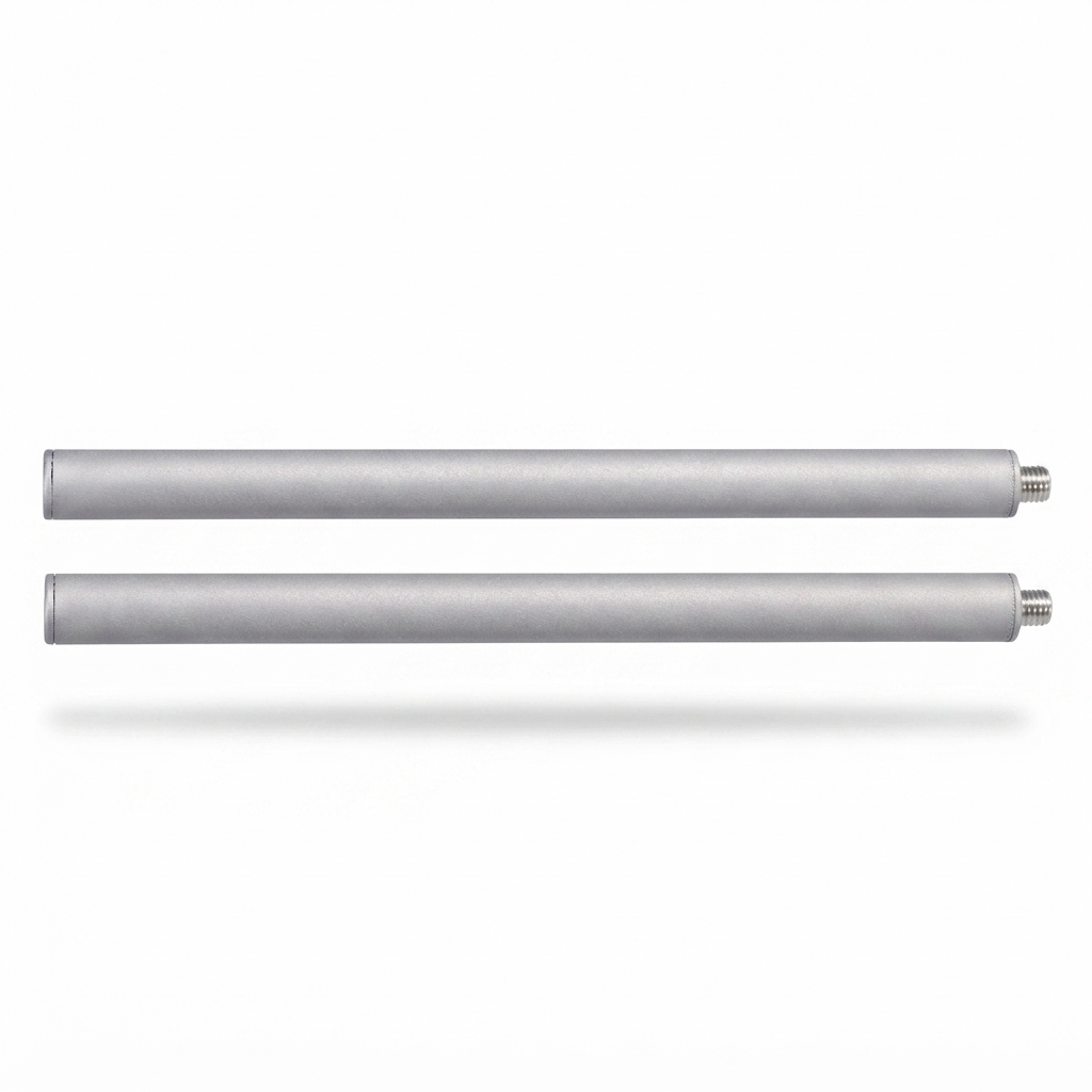 Max Classic Extension Mount Poles 300mm - Silver — front view