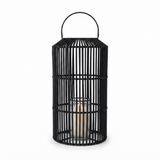 Toby Cylinder Lantern Black Medium — front view