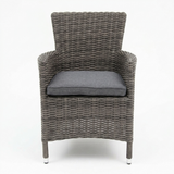 Amani Dining Chair - Grey Storm — front view