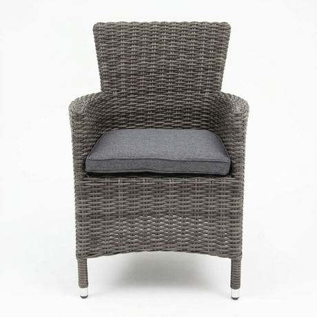 Amani Dining Chair - Grey Storm — front view