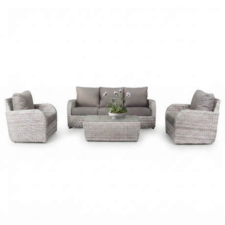 Hampshire Wicker Lounge Set — front view