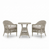 Cronulla Wicker Patio Set — front view