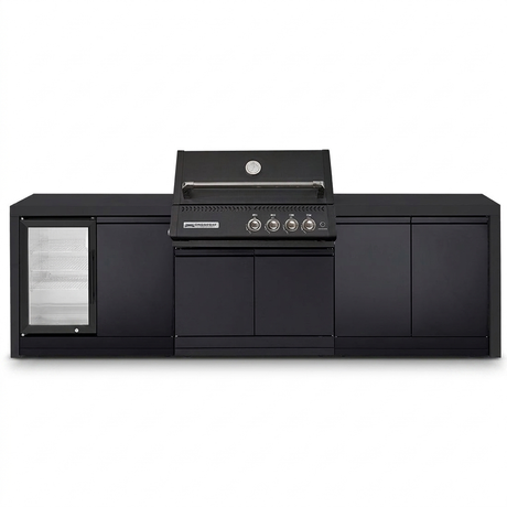 Crossray Xplor Bas BBQ Outdoor Kitchen GD4KB-03 - Black — front view