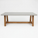 Charlotte 240cm Polystone Dining Table — front view
