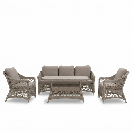 Cronulla Wicker Lounge Set — front view