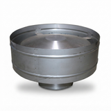 Wind hats - anti down draught top hat — front view