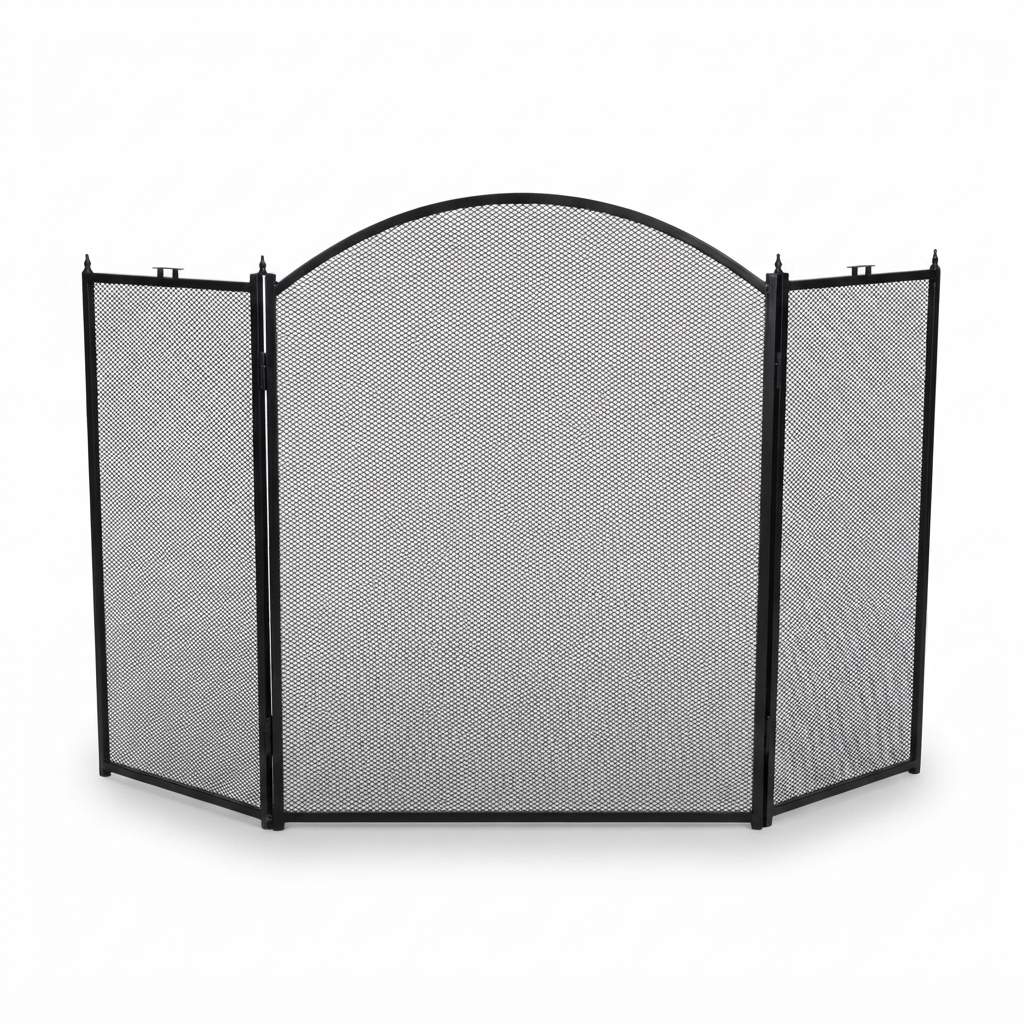 Fire Screen for Woodheaters - Economical — front view