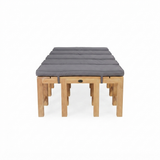 Outdoor Backless Bench Cushions — front view