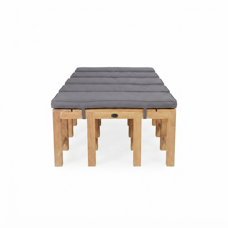 Outdoor Backless Bench Cushions — front view